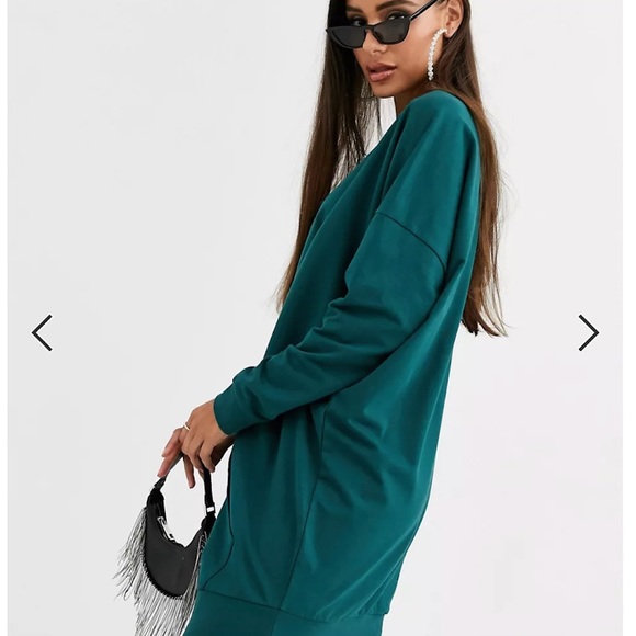 ASOS tall sweat dress with front pocket💚 - Picture 2 of 5
